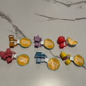 Target Bullseye Straw Toppers